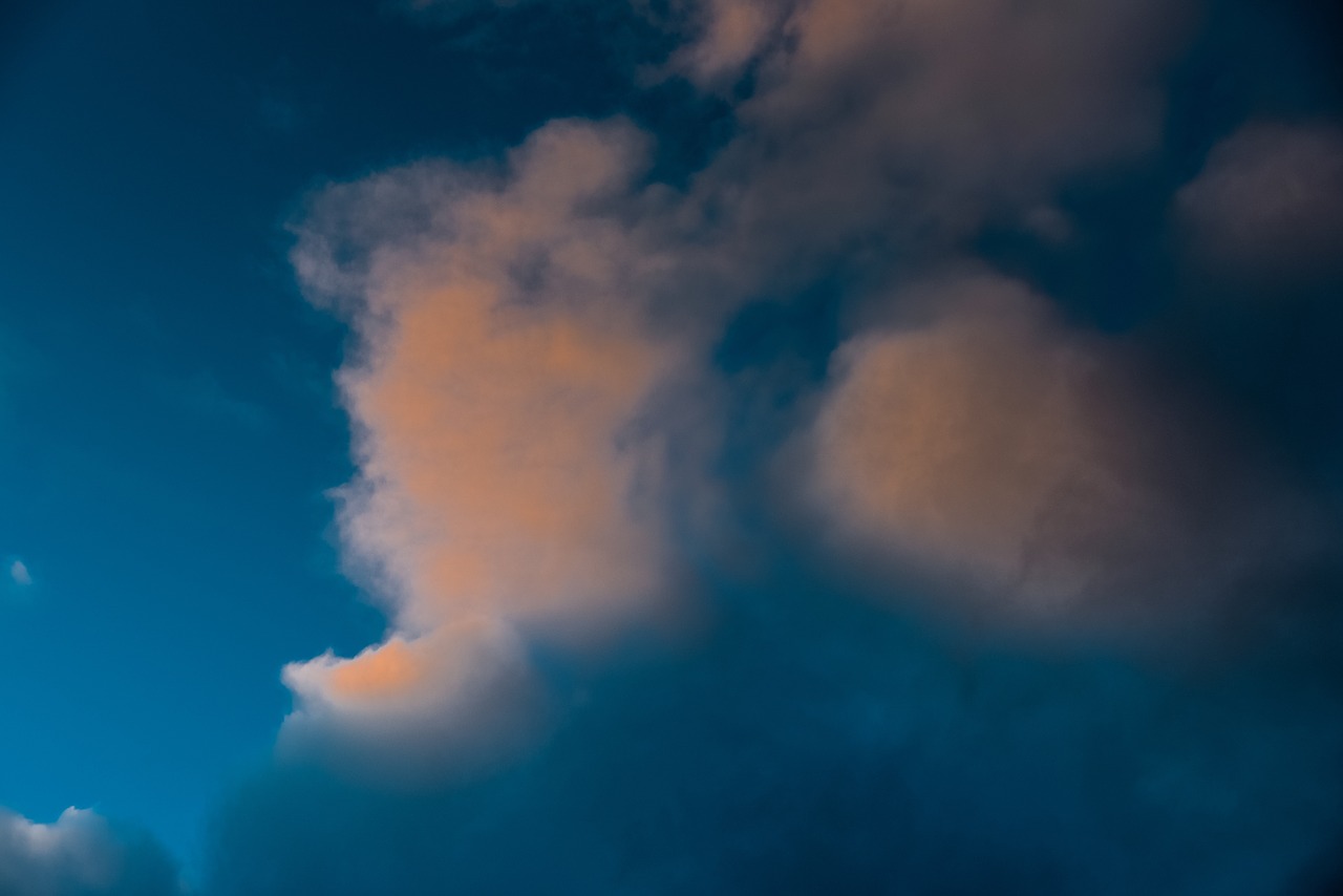 blue sky clouds free photo