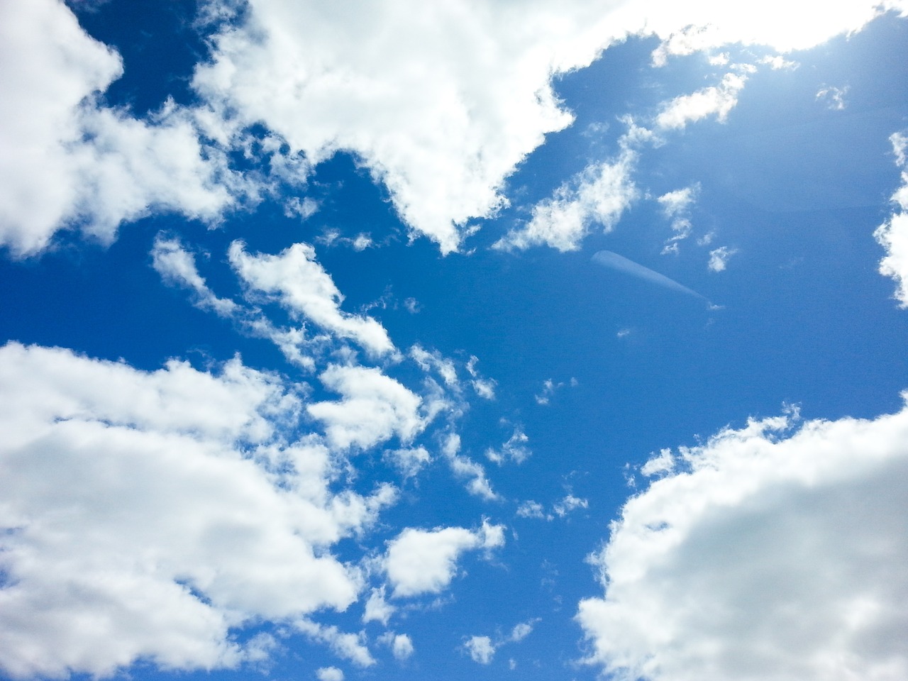 blue sky clouds free photo