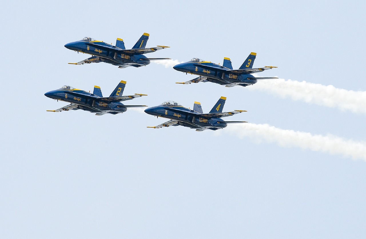 blue angels aircraft flight free photo