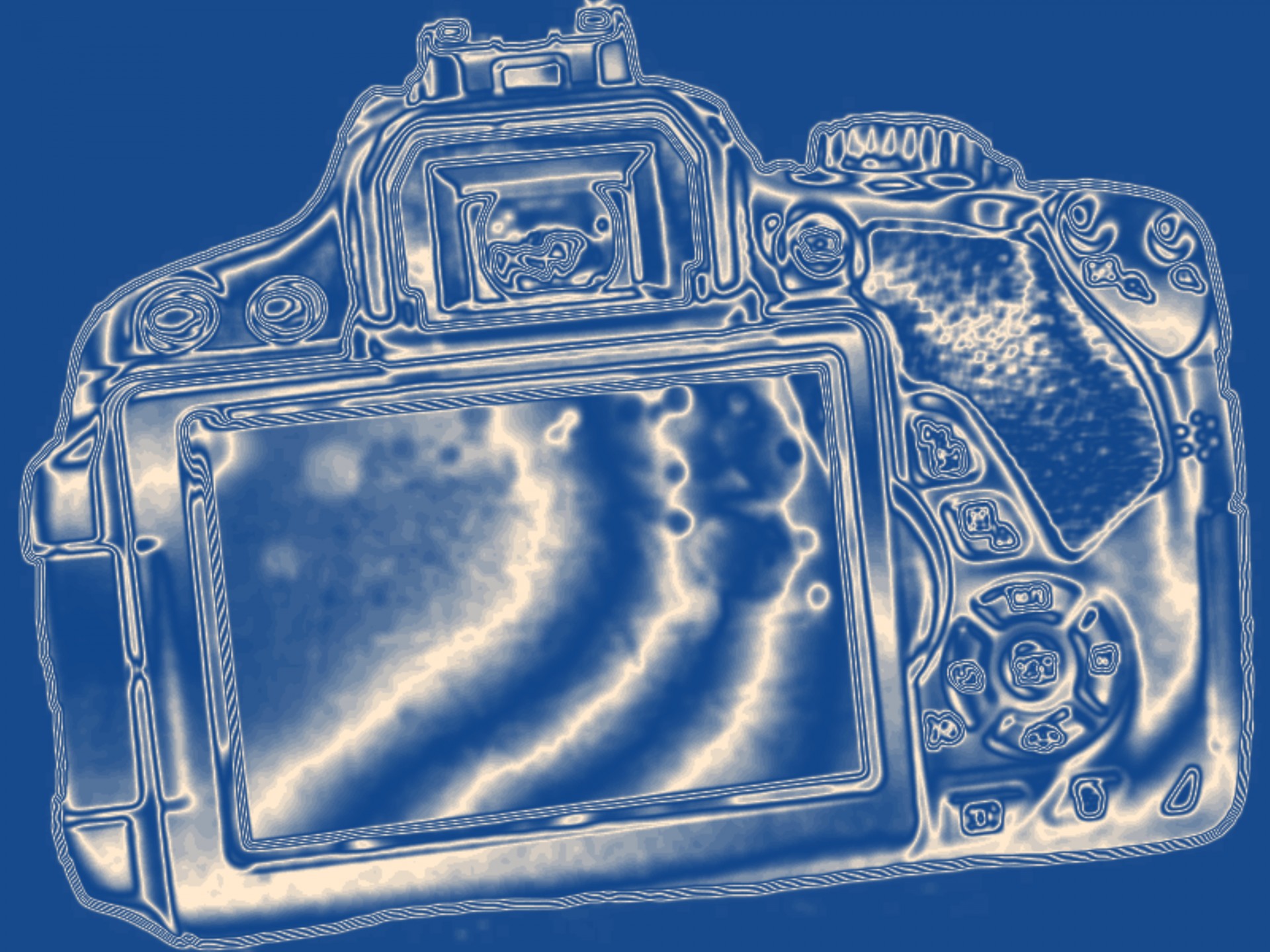 camera photo blue free photo