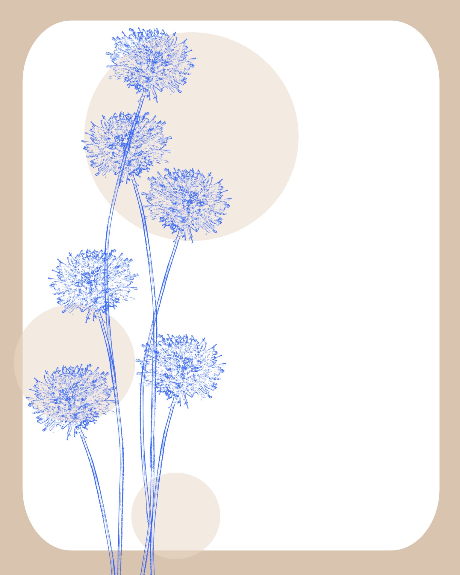 blue flower outline free photo