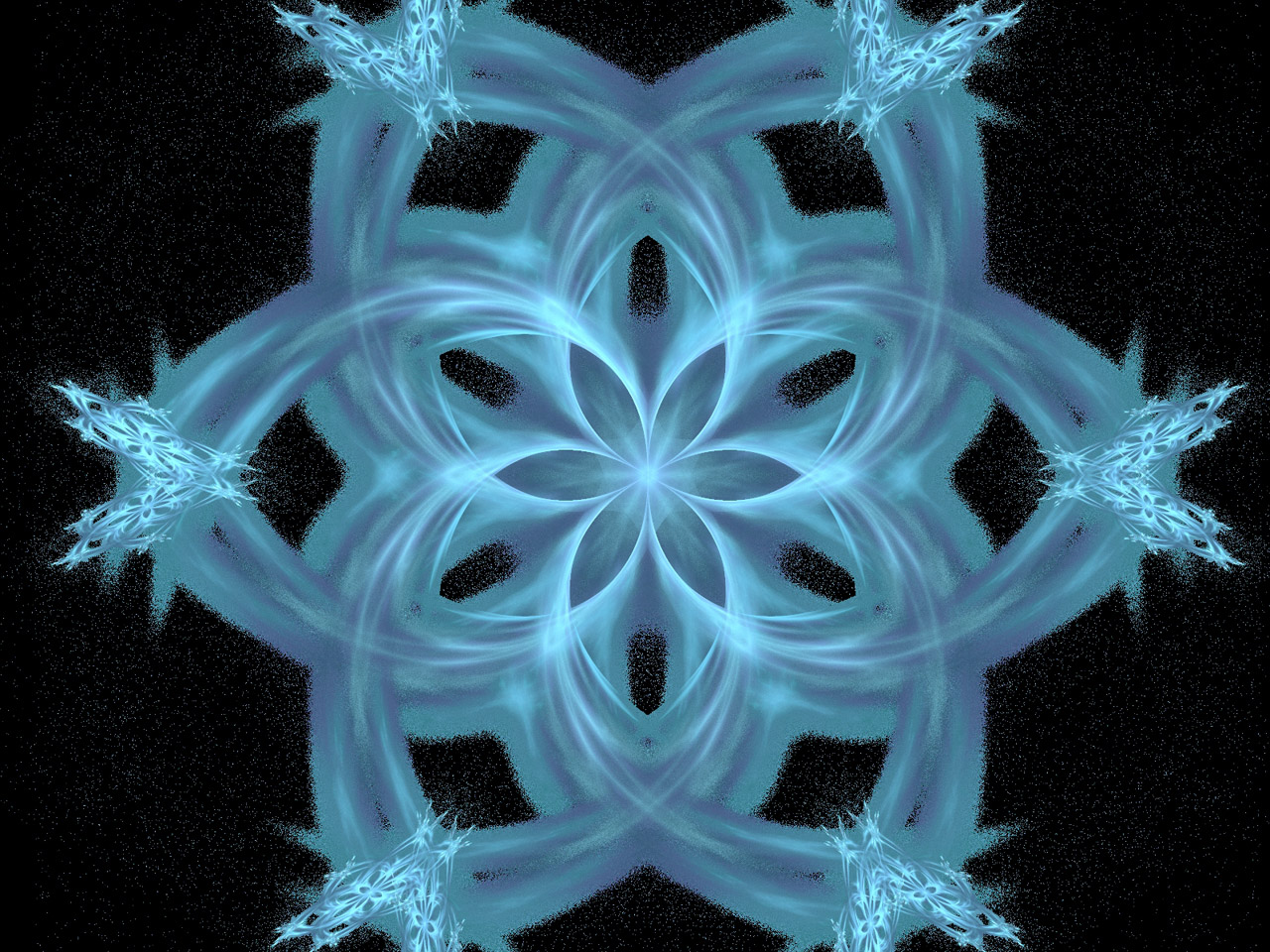 fractal blue chalky free photo