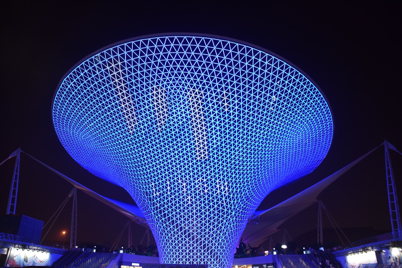 blue funnel shanghai expo free photo