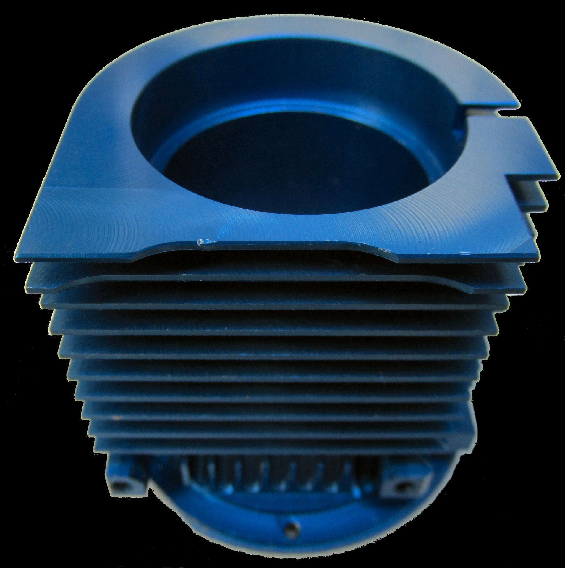 blue heatsink electronic free photo