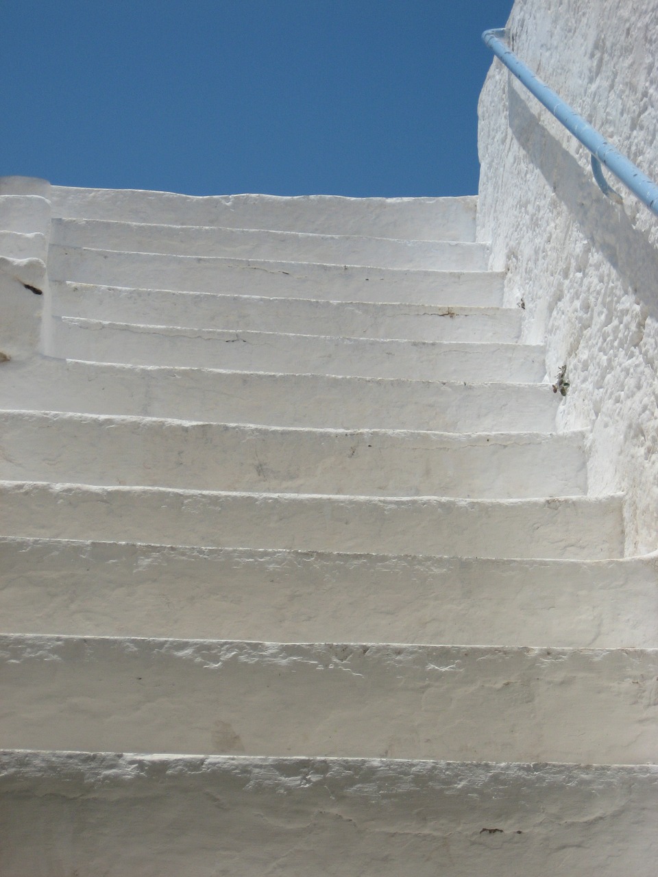 blue island crete greece stairs free photo