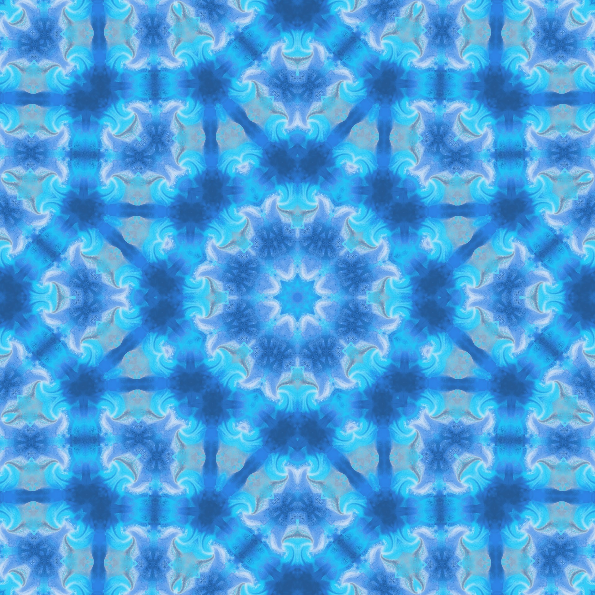 kaleidoscope blue abstract free photo