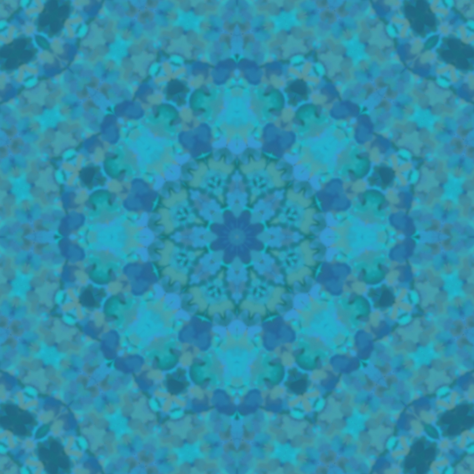 kaleidoscope blue abstract free photo