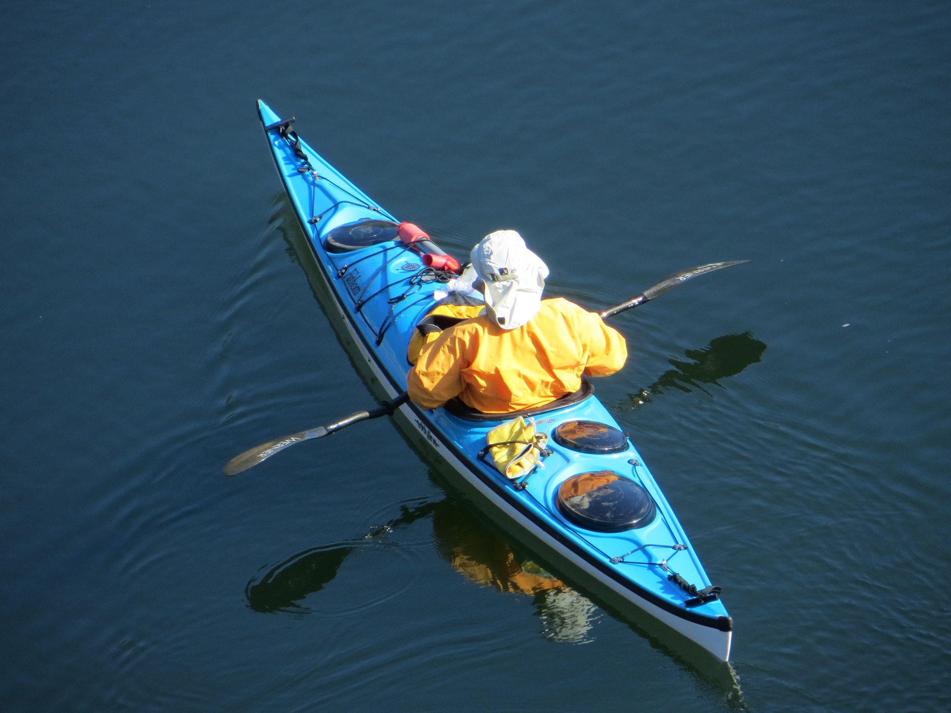 kayak blue river free photo