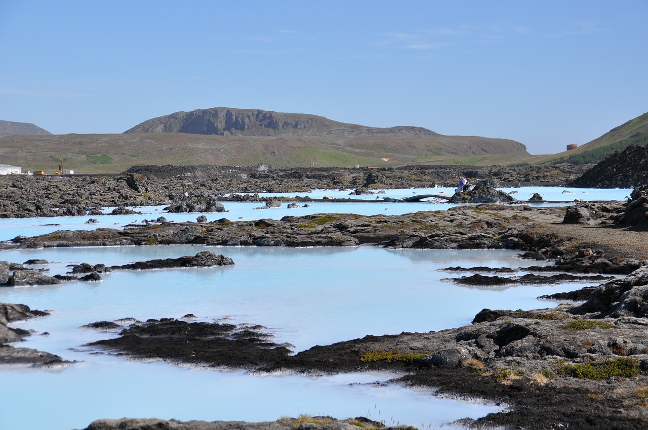 blue lagoon iceland nature free photo