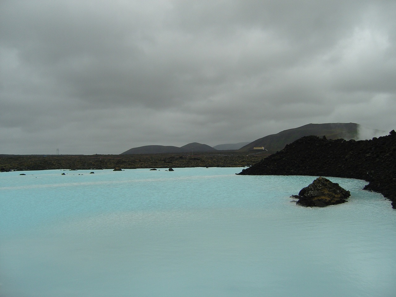 blue lagoon iceland turquoise free photo