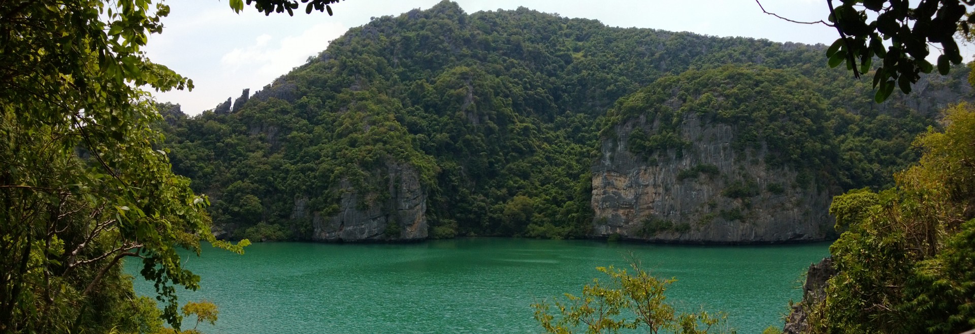 blue lagoon thailand panorama free photo