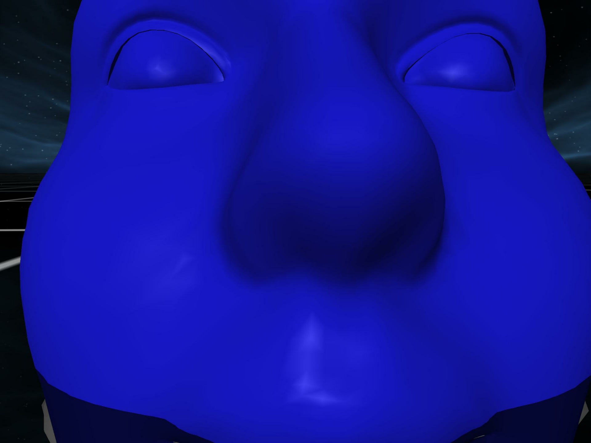 blue mask close up free photo