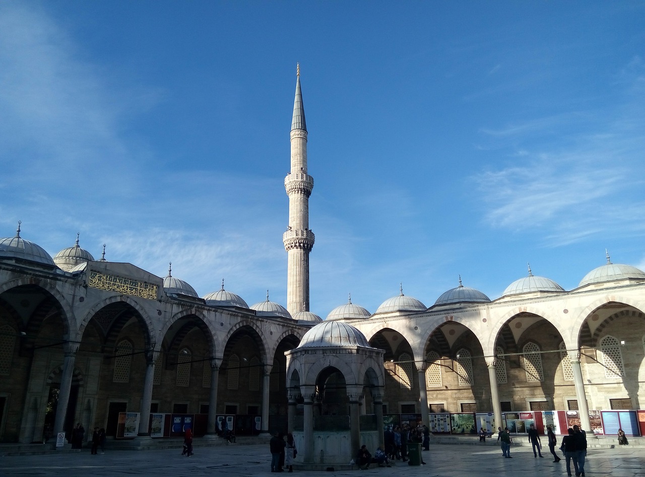blue mosque istanbul turkish free photo