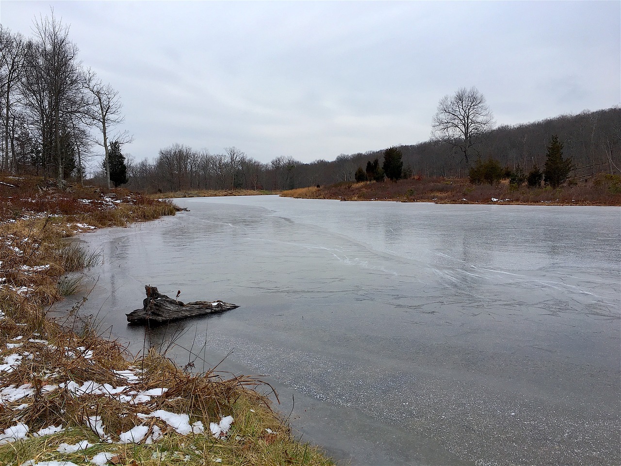 blue mountain lake frozen lake free photo