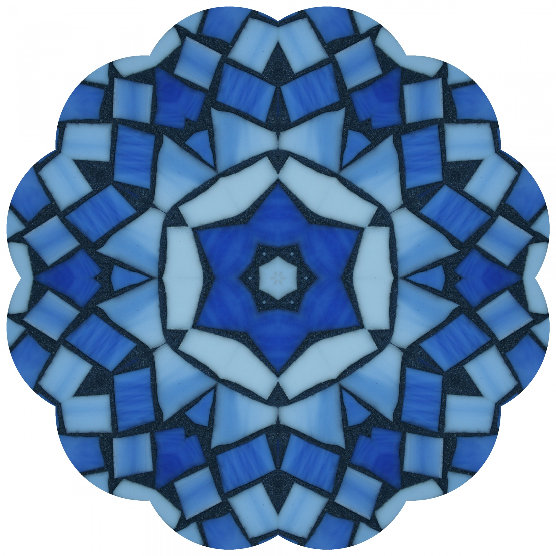 kaleidoscope image blue free photo