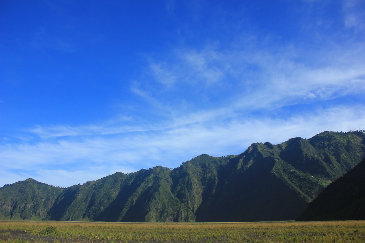 blue sky hill stone free photo