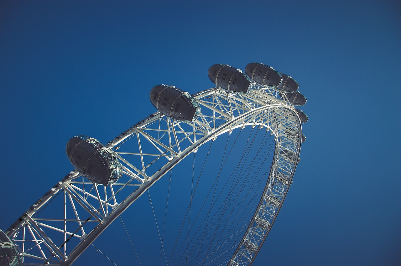 blue sky london london eye free photo