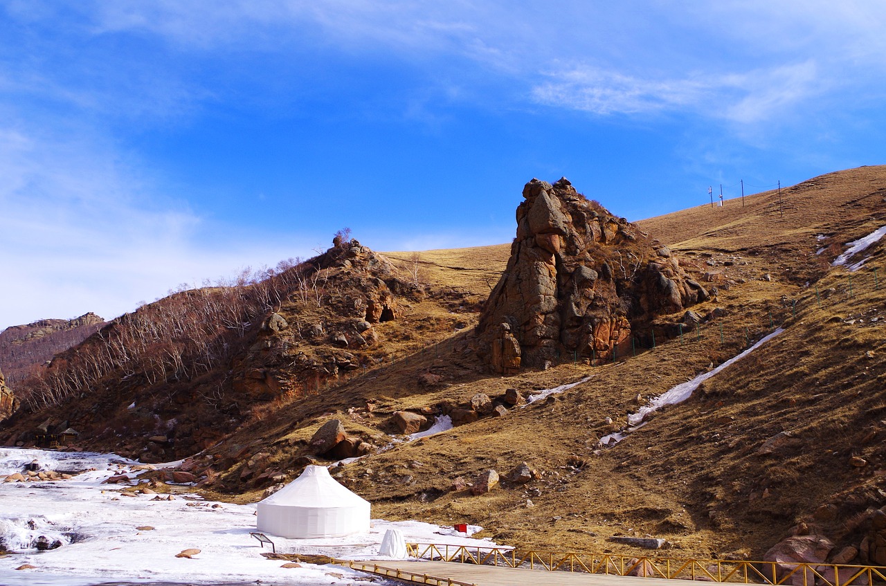 blue sky white cloud mountain free photo