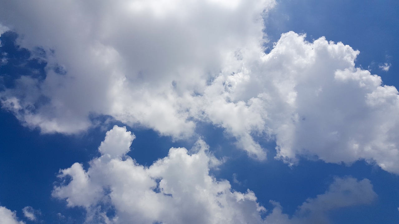 blue sky white cloud sky free photo