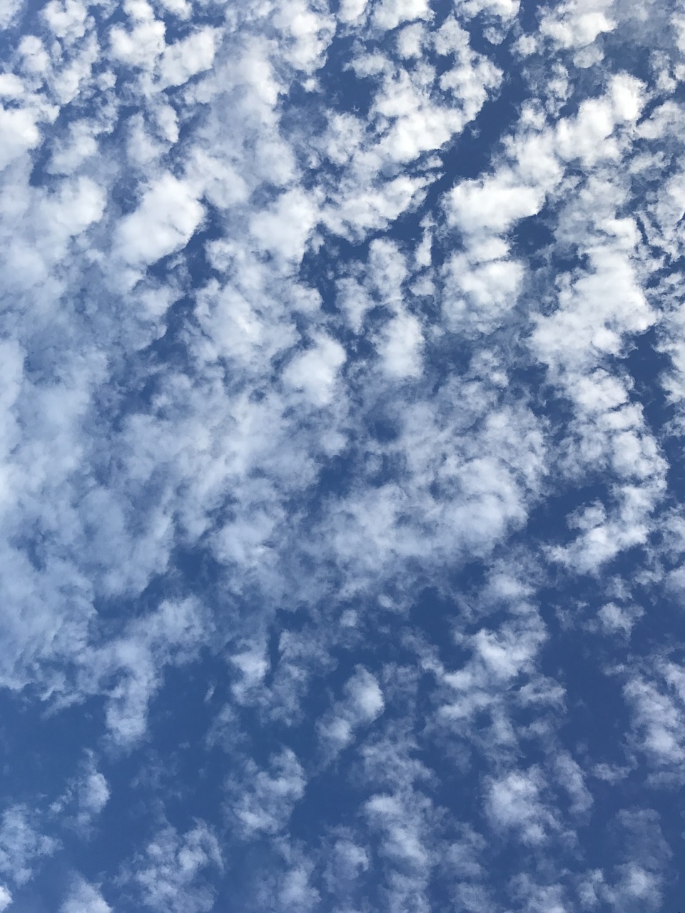 blue sky cotton clouds permeability free photo