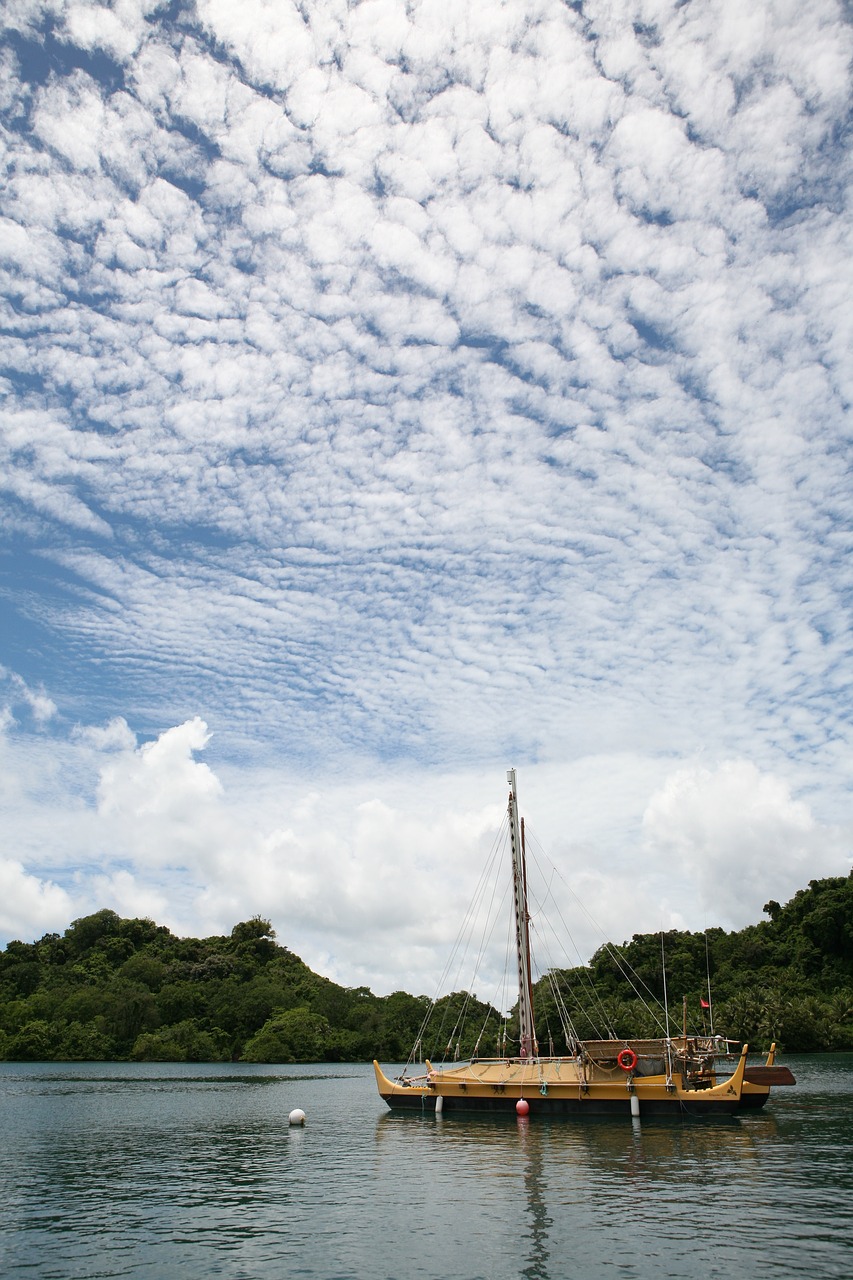 blue sky lake palau free photo