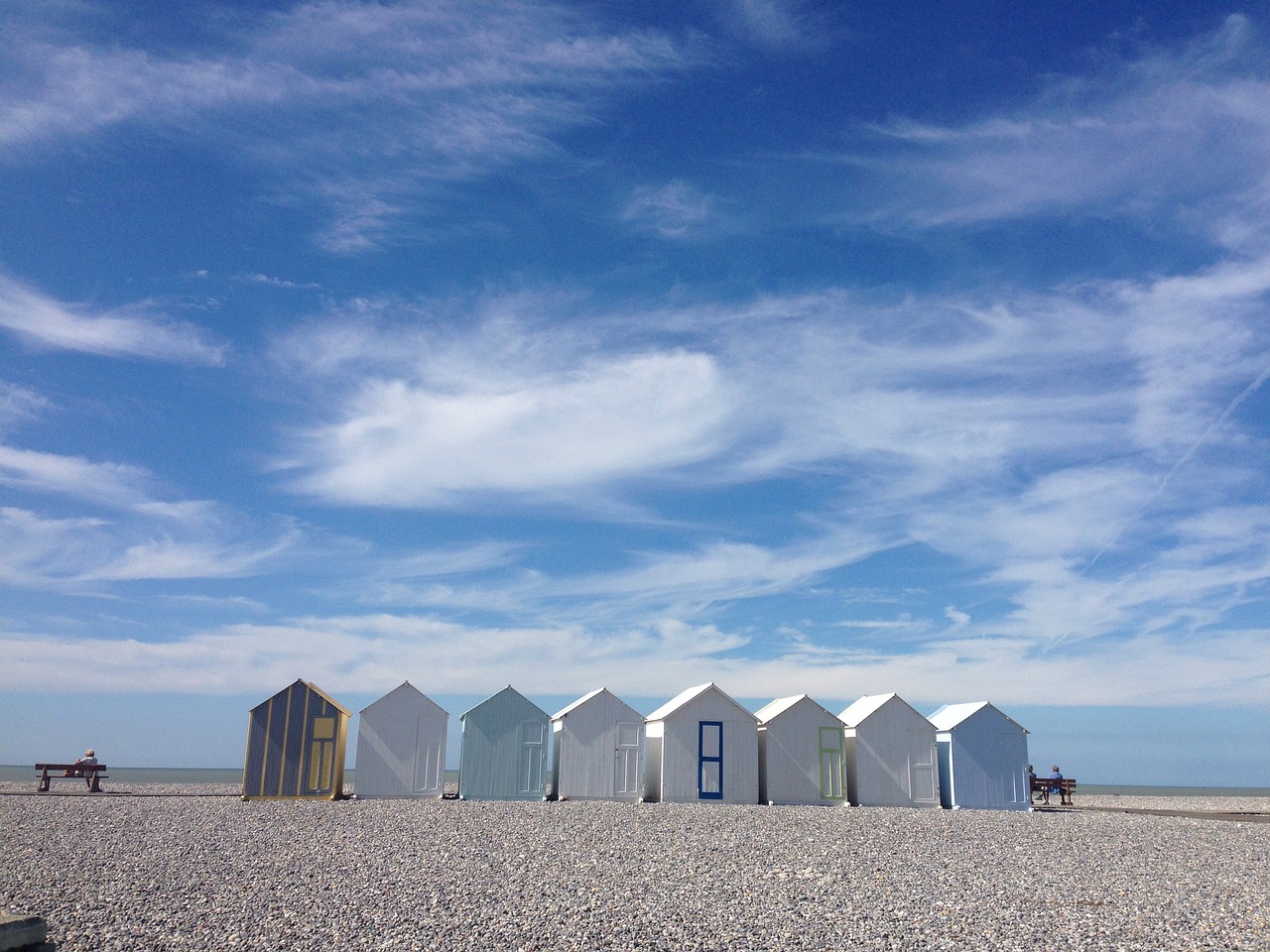 blue sky beach air free photo