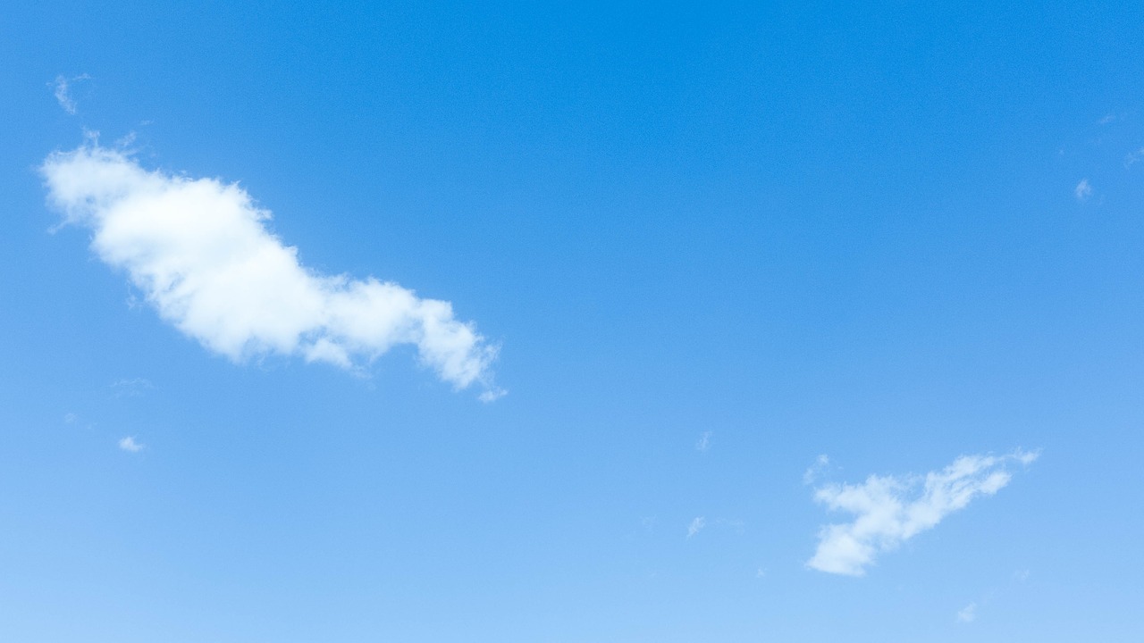 blue sky white cloud material free photo