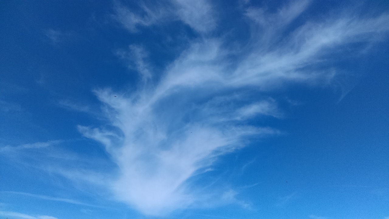 blue sky white cloud photo free photo