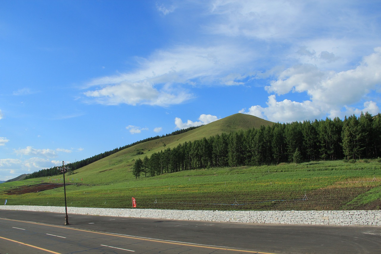 blue sky white cloud prairie free photo