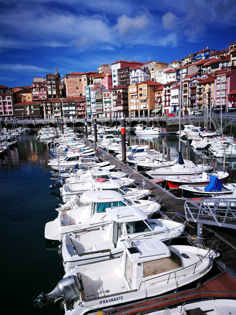 blue sky  fishing  boat free photo