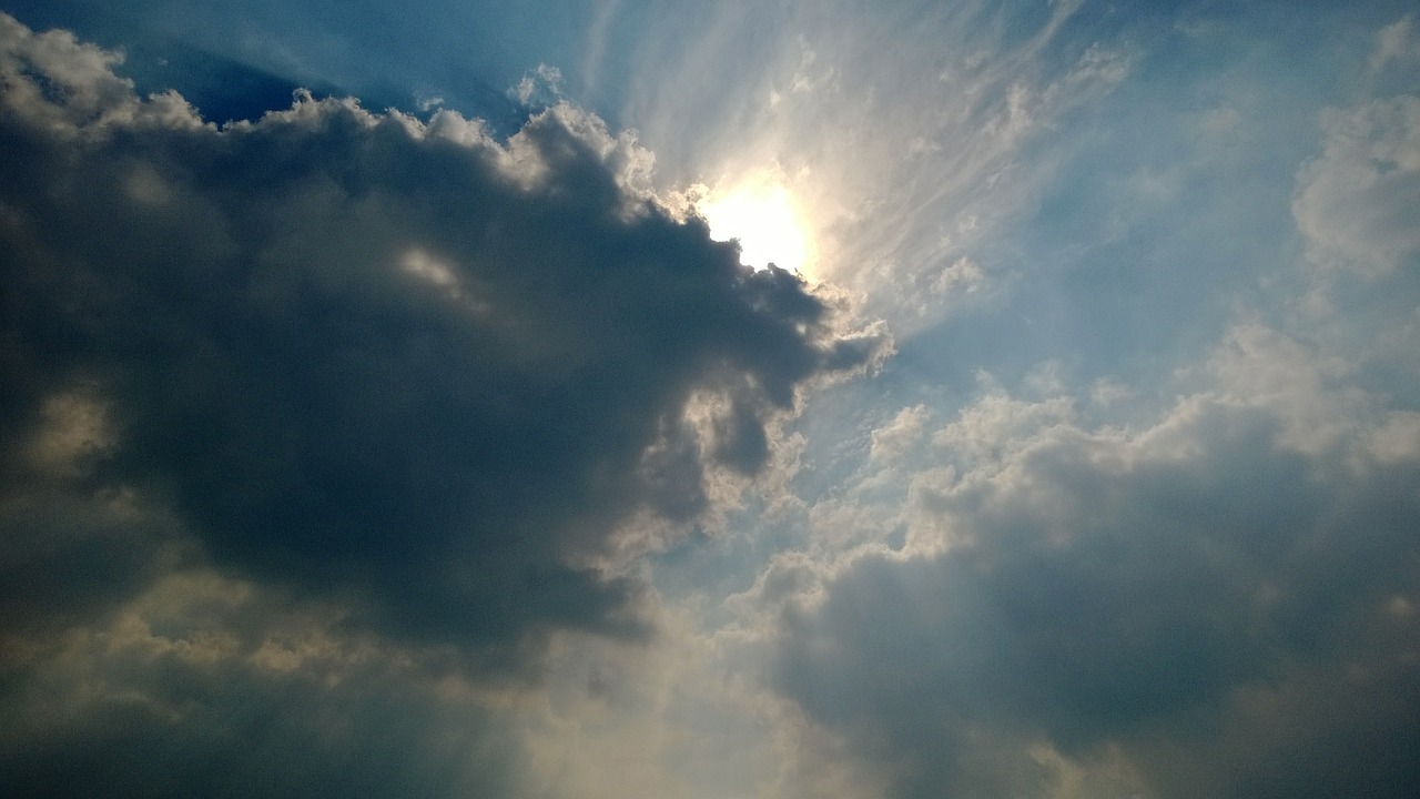 blue sky white cloud sunny days free photo