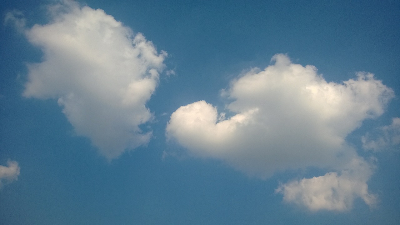 blue sky white cloud sunny days free photo