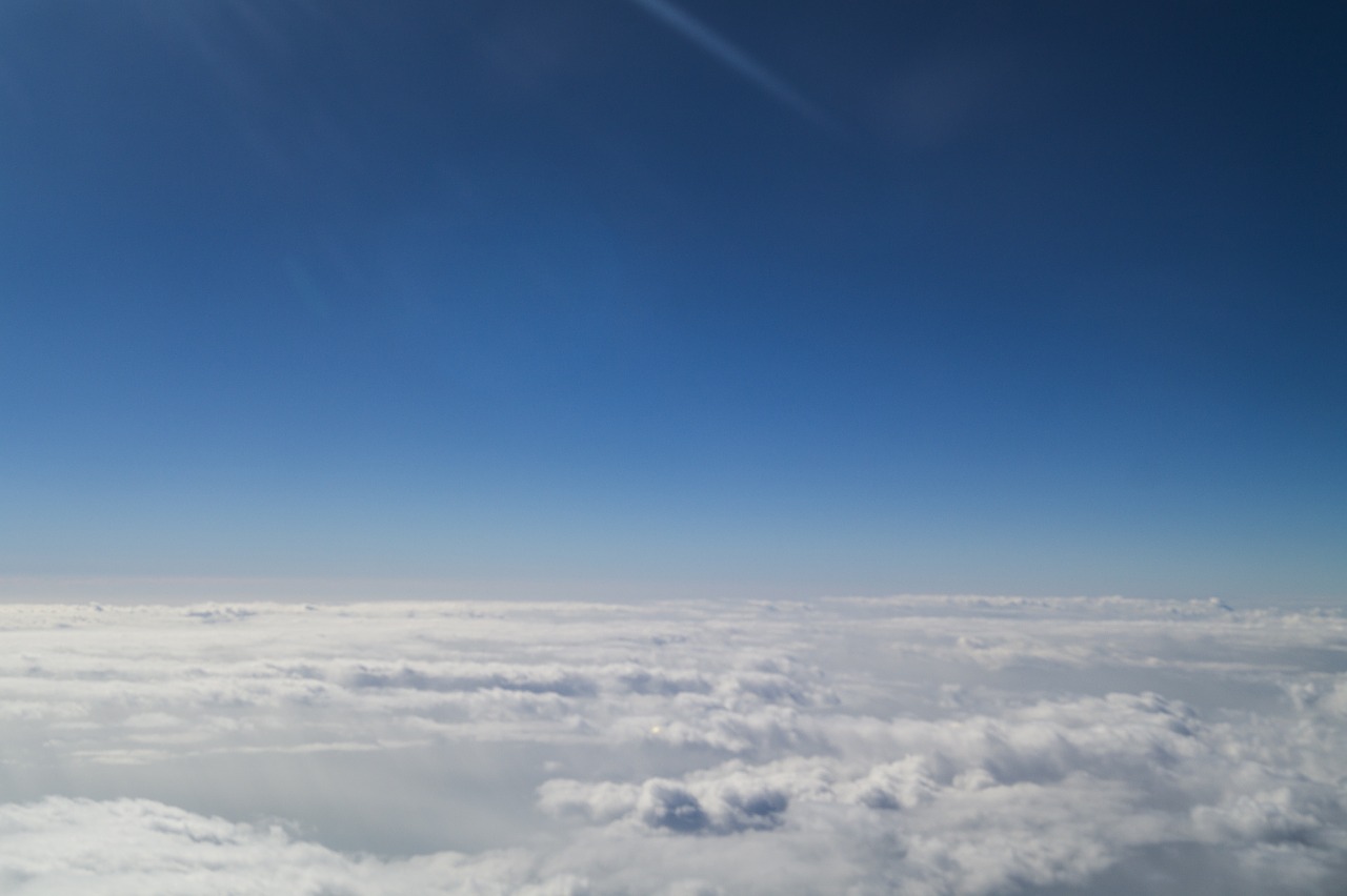 blue sky sky white cloud free photo