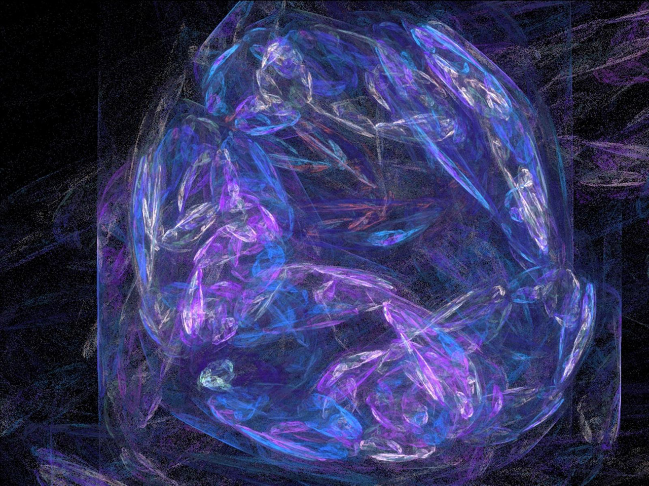 fractal blue circle free photo
