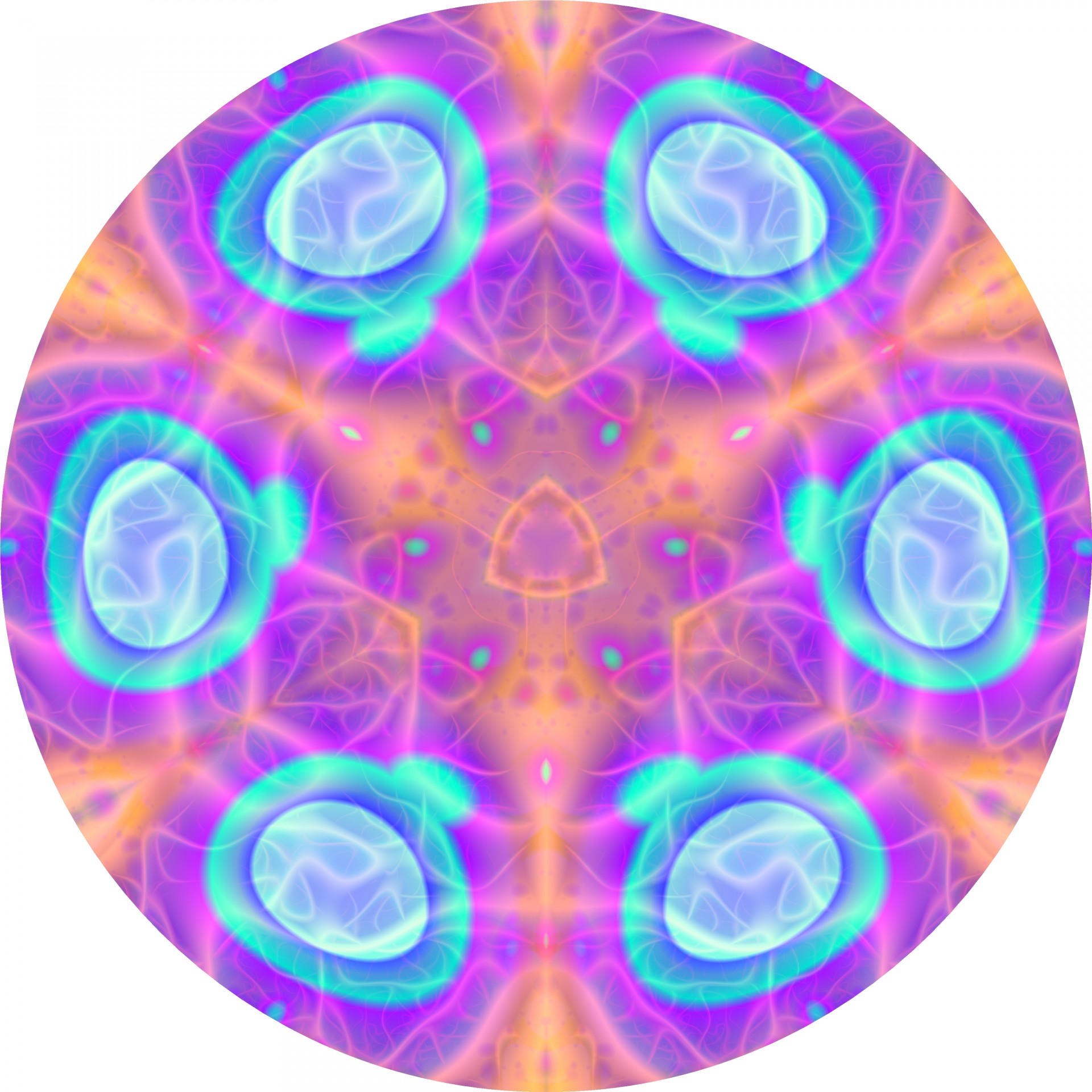 blue stones kaleidoscope free photo