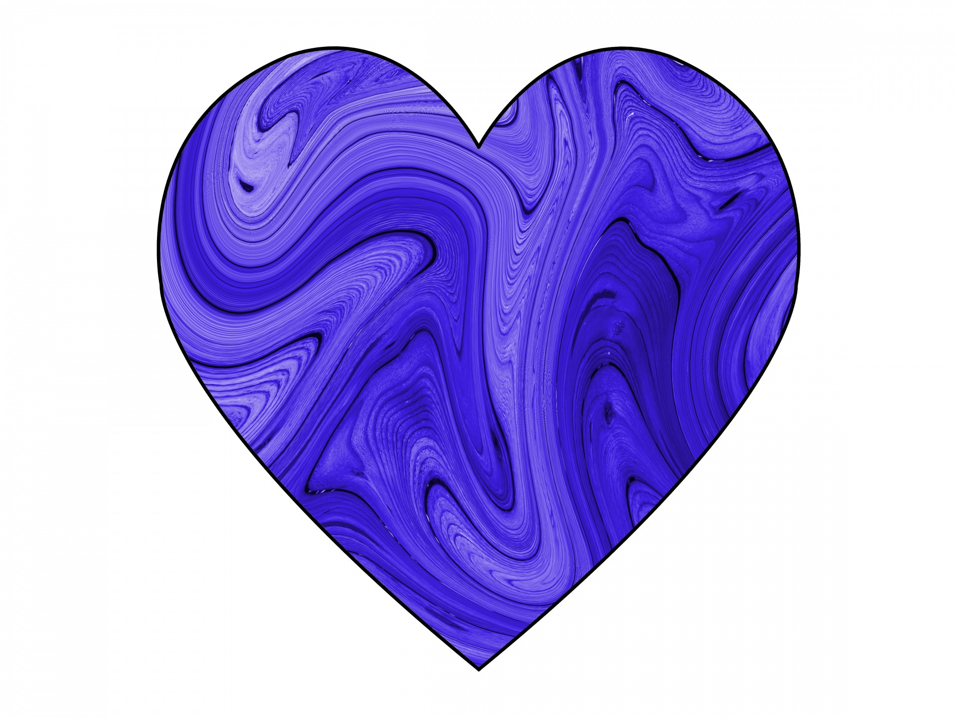 swirly warped heart free photo