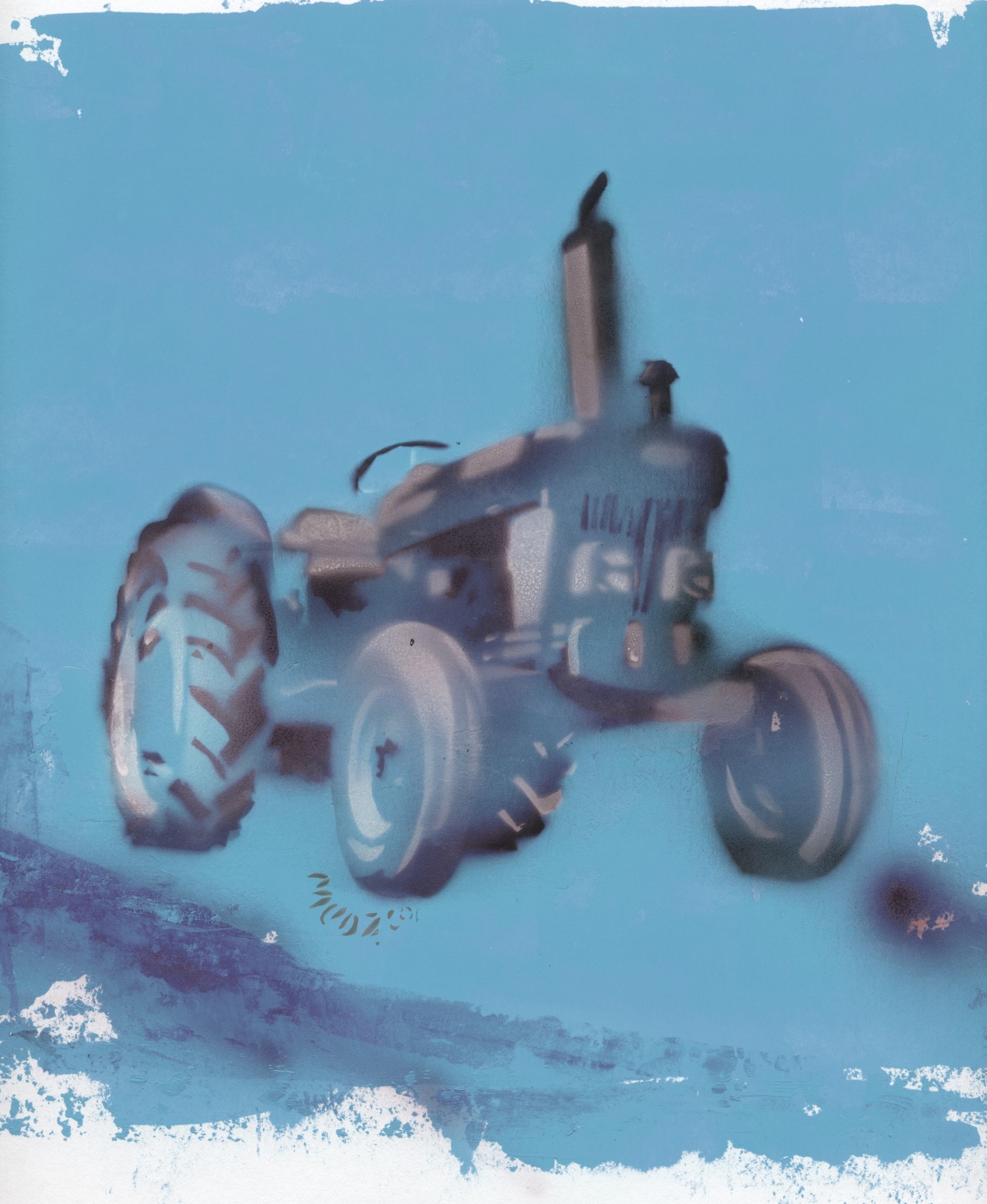 tractor art graffiti free photo