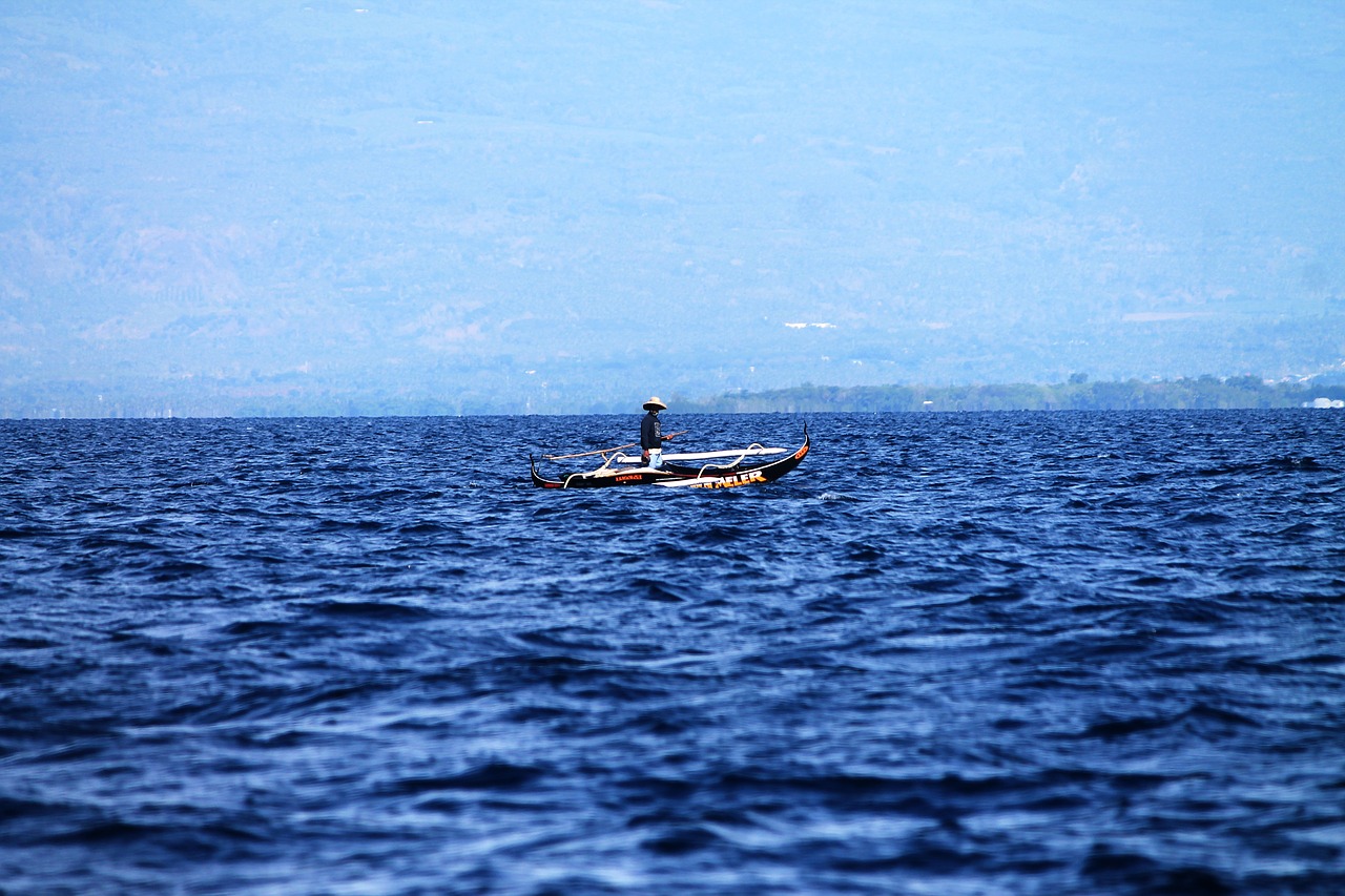 blue water blue waters boat free photo