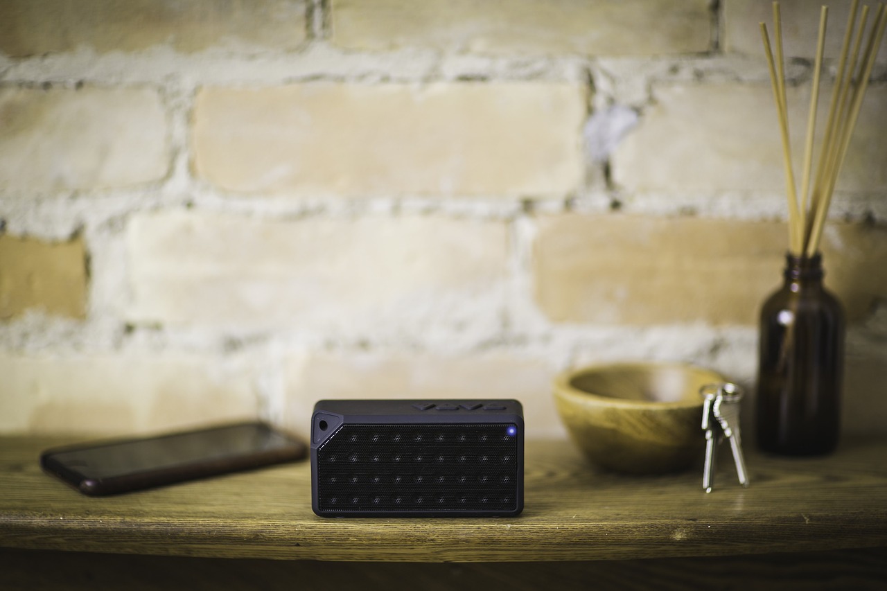 bluetooth black speaker free photo