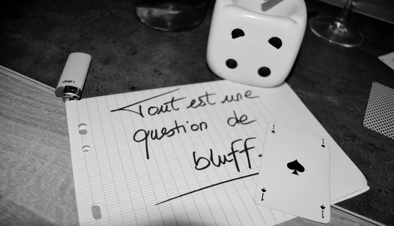 bluff black and white games free photo