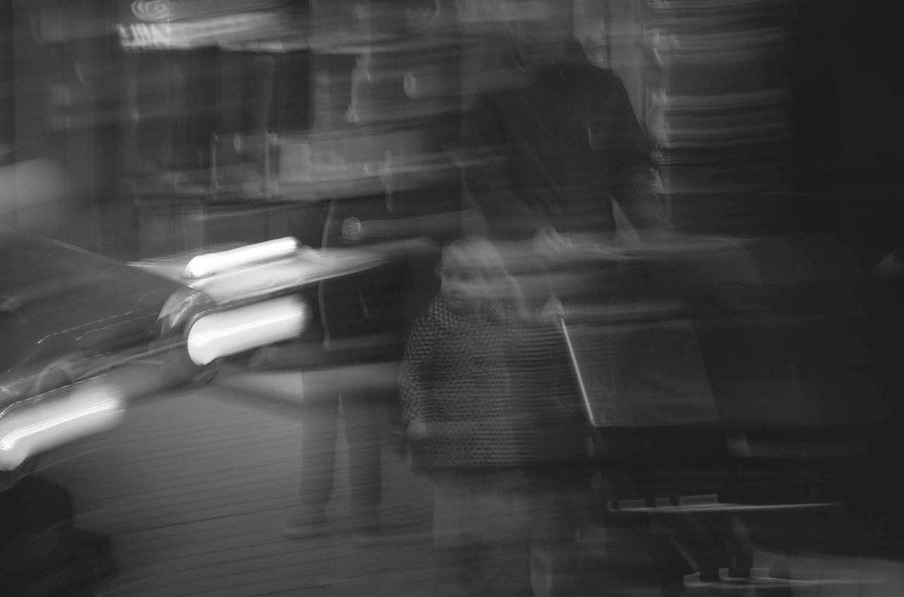 blur motion black and white free photo