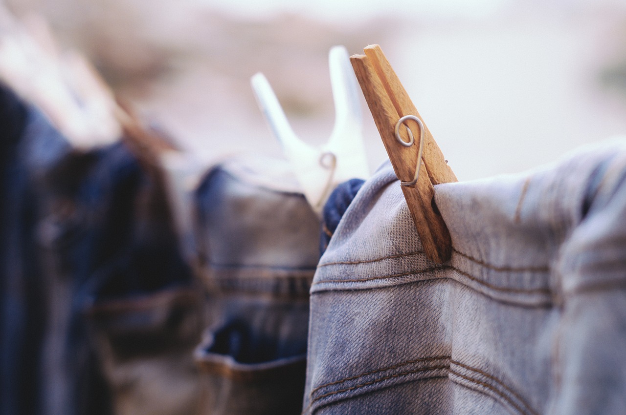 blur clothes clothespins free photo