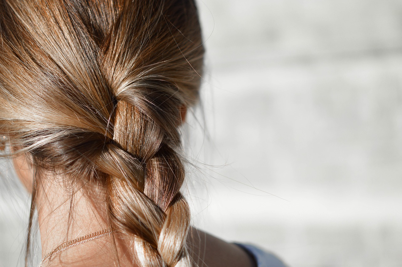 blur braided hair brunette free photo