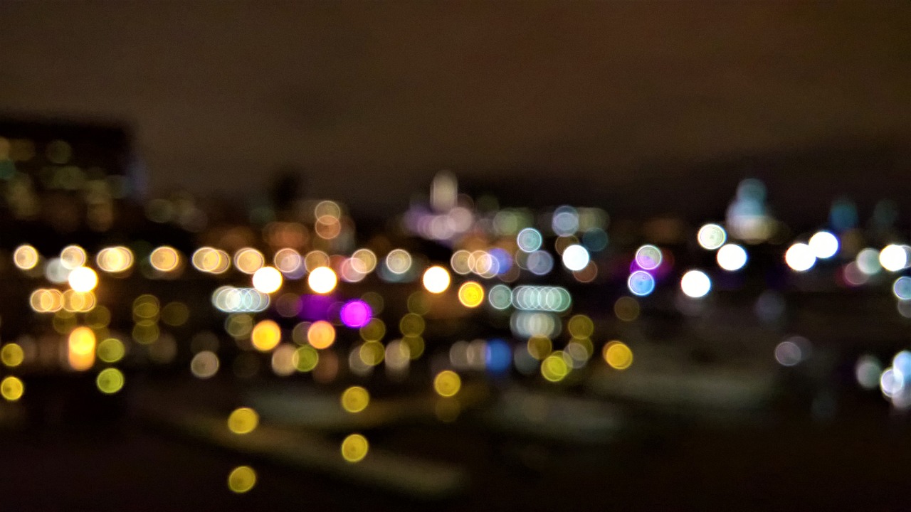 blur montreal skyline free photo