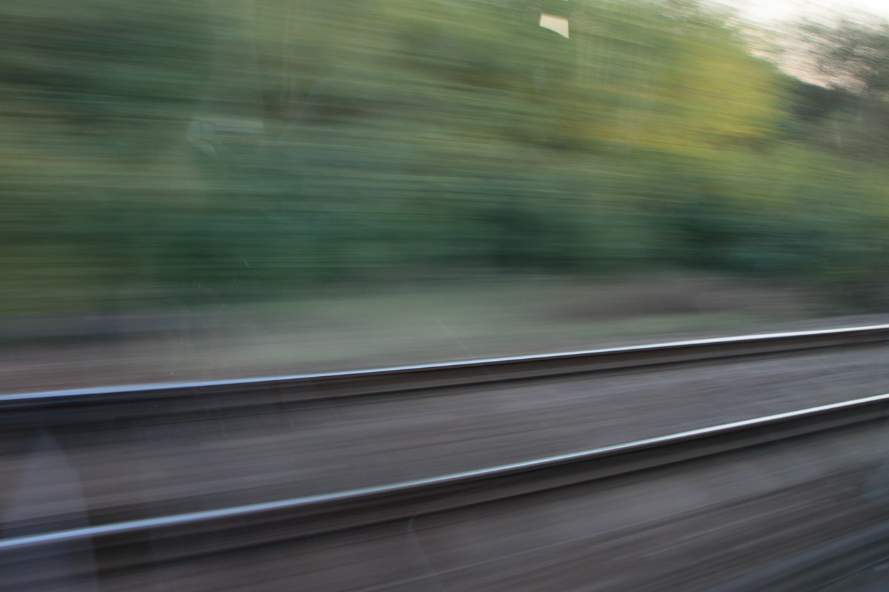 blurred motion railway free photo