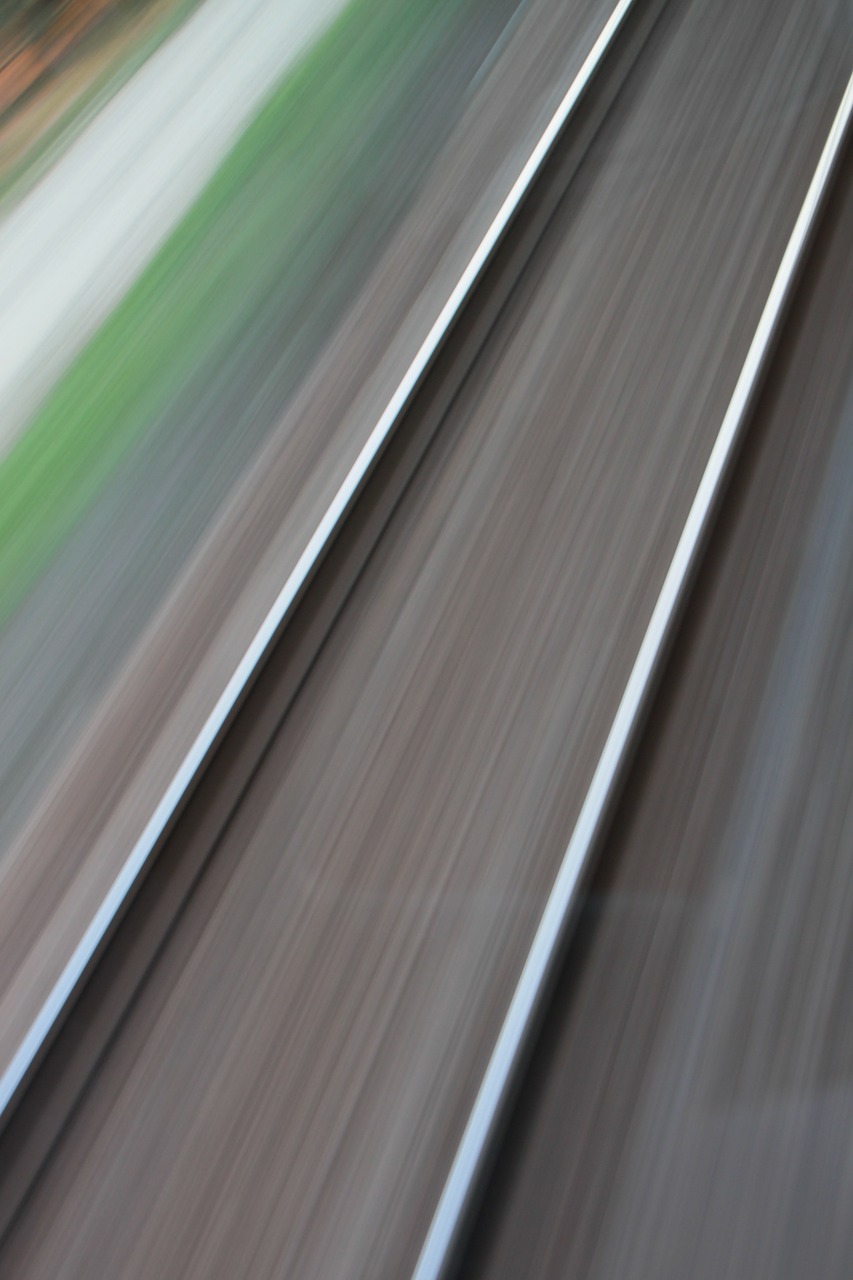 blurred motion railway free photo