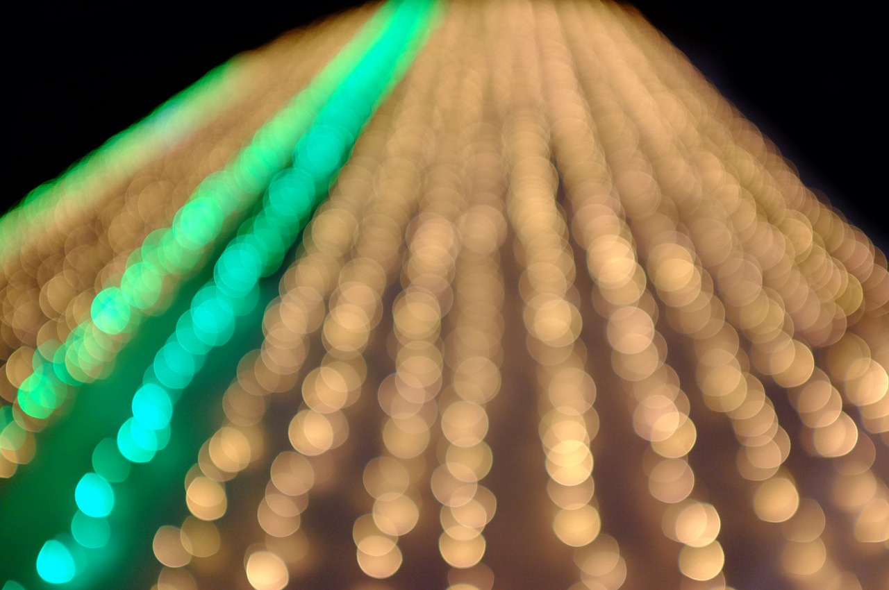 blurry lights abstract free photo