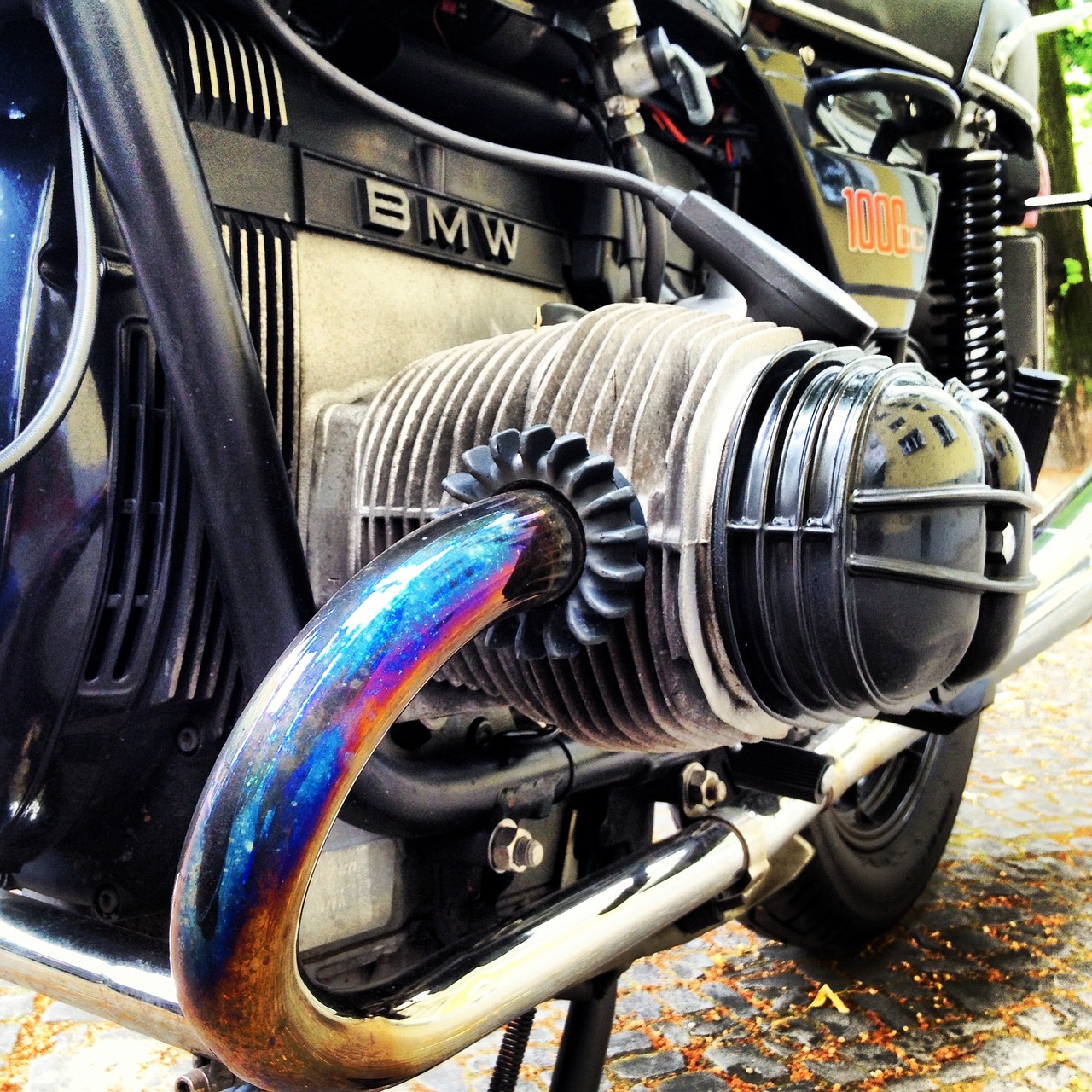 bmw motorcycle exhaust free photo
