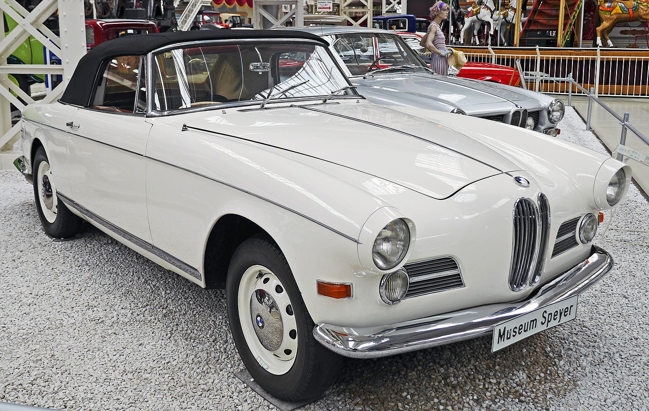 bmw 503 cabrio museum exhibition free photo