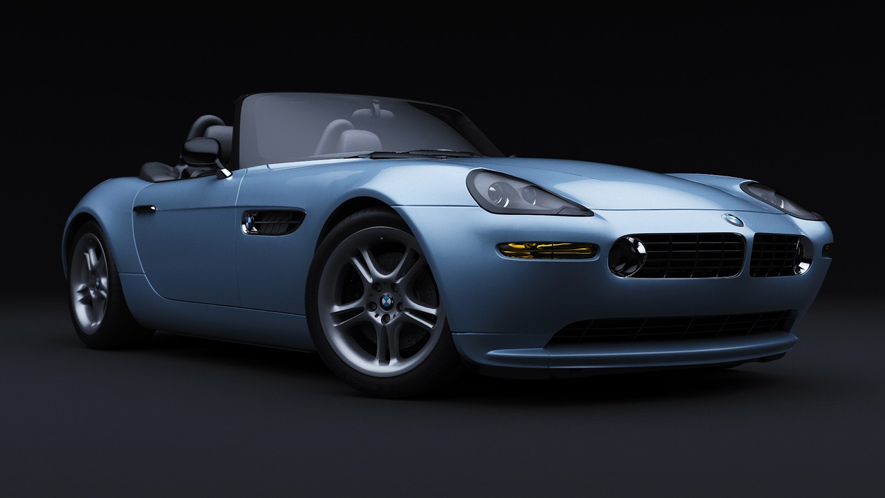 bmw z8 car 3d render free photo